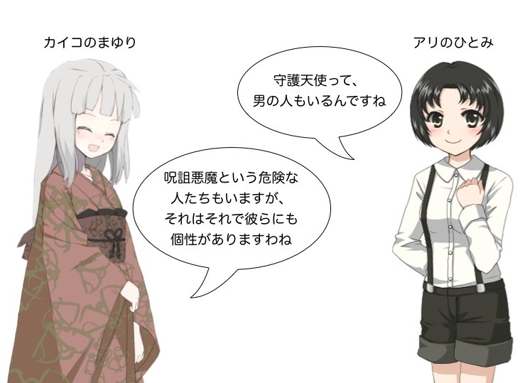 まゆりとひとみの会話